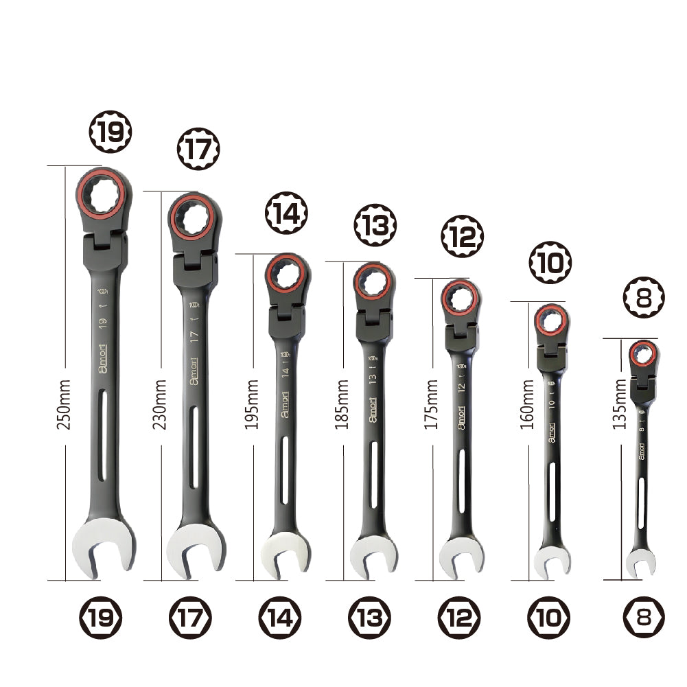 アモリ(Amori) 軽量 ギアレンチ フレックスタイプ 13mm 100T AGW-13F