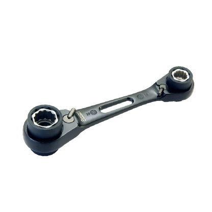 アモリ(Amori) 8 in1 軽量ラチェットレンチショートタイプ 8サイズ対応 90T 8mm 10mm 12mm 13mm 14mm 15mm 17mm 19mm ADRW-8S