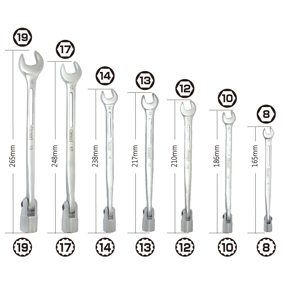 アモリ(Amori) フレックス軽量ソケットコンビレンチ AFSW-12