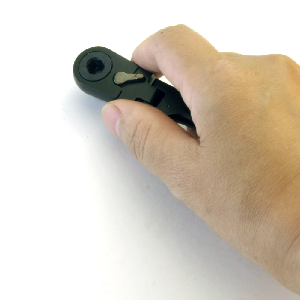 アモリ(Amori) 超軽量 2way ラチェットドライバー 首振りタイプ 72T 6.35sq.-6.35mm AFRD-2