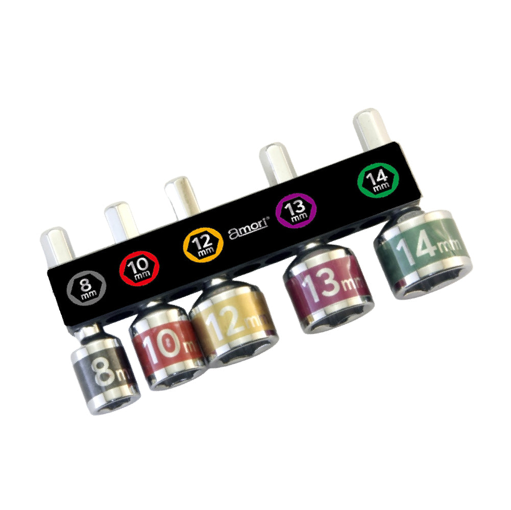 アモリ(Amori) 極短ソケットビットセット5pcs ASSS-5